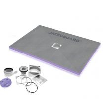 Jackon Duschwanne zum Verfliesen Aqua Centré 1200 x900x40mm + waagerechter Abfluss als Geschenk (4512089 + 4512007)