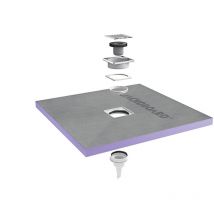 Jackon Insulation - Jackon Duschwanne zum Verfliesen Aqua Centré 1200x1200x40mm + vertikaler Siphon als Geschenk (4512090 + 4512008)