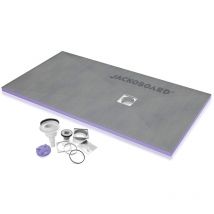 Jackon Insulation - Jackon geflieste Duschwanne Aqua Off-Center 1200x900x40mm gratis vertikaler Siphon (4512094 + 4512008)