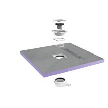 Jackon Piatto doccia Aqua Centré 900x900x40mm con scarico orizzontale (4512087 + 4512007)