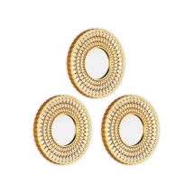 Boite A Design - jacky set di 3 specchi da parete tondi con cornice traforata