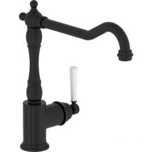 Jacob Delafon - Mezclador de cocina Cleo, caño alto, negro mate