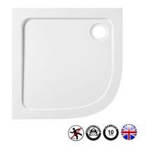 Jacob Delafon - Receveur douche antidérapant Flight, quart de rond 80 x 80 cm