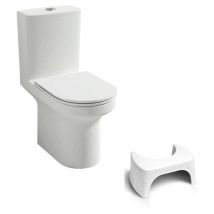 Jacob Delafon - Inodoro Elite + taburete fisiológico blanco