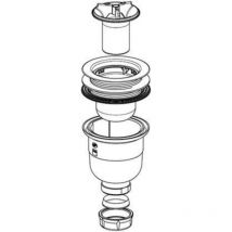 Vidage receveur sortie verticale - Jacob Delafon