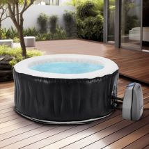 Spa gonflable Carbone pour 3 personnes noir blanc pro.tec