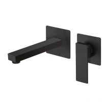 Miscelatore lavabo incasso Twinkle Yo senza scarico in ottone - Nero