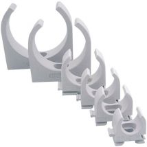 613516 Klemmschelle EN25 26 mm Lichtgrau (ral 7035) 50 St. Halogenfrei, Silikonfrei - Jäger Direkt