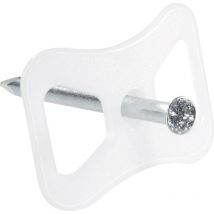 Jäger Direkt - 700815 Cavalier à clouer 700815 Plage de ø du faisceau 13.40 mm (max) naturel 1 pc(s) S17824