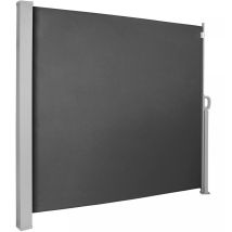 Jago - Tenda da Sole Laterale - 500 x 180 cm, Anti uv, Frangivento, Frangivista, Privacy, Antracite - Paravento Laterale, Rettratile, Avvolgibile, da