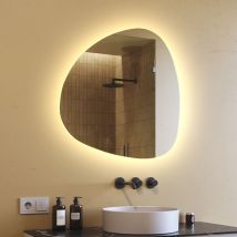 Espejo con Iluminación LED para Baño (74x74cm) Espejo Iluminado LED con Iluminación (JAJ221) Blanco Cálido 2700K