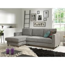 Lisa Design - Jake - Ecksofa Mit Schlaffunktion - Mit Bettkasten - 4-sitzer - Aus Velours - Links - Hellgrau