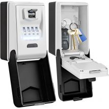 Jalleria - Boite à clés Sécurisée Exterieur [Rétroéclairée], Grand Etanche Boite a Clefs Murale Boite a Clef avec Code Digitale Boitier Clefs Robuste