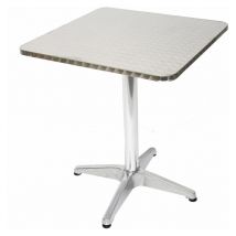 10x table de bistro M28, set de tables de jardin, rectangulaire, 60cm
