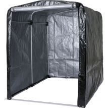 Abri de jardin HHG-449, abri de jardin abri de jardin, alu protection UV imperméable, 201x157x201cm, anthracite