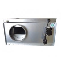 Caisson Ventilation Insonorisé en Acier SYSTEMAIR Silencieux Moteur EC - KVKE160 EC