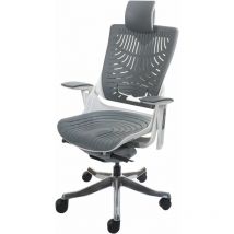 Jamais utilisé] Chaise de bureau merryfair Wau 2b, chaise de bureau chaise pivotante, coque dure, ergonomique, gris