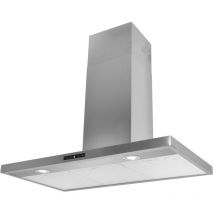 Airlux - Hotte décorative murale 90cm 63db 564m3/h noir AHBF971IX