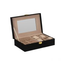 H&S Collection Sieradendoos - 25 x 16 x 7 cm - Zwart