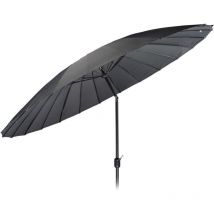 MaxxGarden Parasol Shanghai de jardin - Parasol Bâton- Ø 270 cm - avec Système d'Inclinaison - Résistantes à Intempéries - Anthracite - anthracite - 