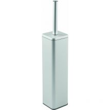OUTLET InterDesign Porte-balai pour toilettes, Aluminium, Argent, 7,62x7,62x42,14 cm