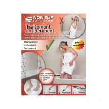 OUTLET Traitement antidérapant antidérapant, pour réduire le risque de chute dans les douches et baignoires, récipient de 250 ml, avec éponge et gant.