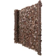 Pare-vue de balcon N77, pare-vue pare-vent, 300x100cm érable brun