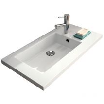 Plan Vasque NEOVA Reducto Blanc en Résine de Synthèse - A2305422