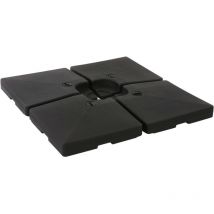 Porte-parasol HHG-478, support pour parasol déporté/marché, pour croix de pied, à remplir jusqu'à 124kg