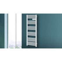 Radiateur sèche-serviette CARRERA - LCD sans fluide Etroit 600W - Blanc