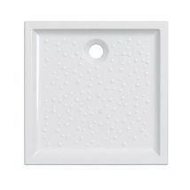 Receveur de Douche GEBERIT ALLIA Bastia à Encastrer en Grès 90x90cm Blanc Brillant - 734300000001