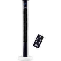 Solis Solis Easy Breezy 757 - Ventilateur de tour - Ventilateur vertical télécommandé - Fonction minuterie - 44.8 dB - 91 cm de haut - Blanc