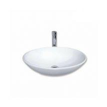 Vasque à Poser Céramique PIEZZI Huvea Ovale Blanc - VA-CE-59A