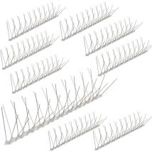 10 mètre pics anti pigeons 4 rangées en polycarbonate - solution de qualité pour contrôle des oiseaux