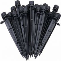 100pcs Goutteur Irrigation Réglable de Tuyau Système D'arrosage Automatique Goutte à Goutte Micro Gicleurs Drippers pour Plante Serre DIY Jardin -DPZO