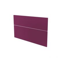2 Façades de tiroir MIXY - pour meuble de salle de bain - 80cm - Aubergine - Laqué