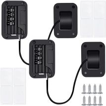 2 Pcs Verrou de Réfrigérateur avec Code, Réfrigérateur Serrure à Code, Verrou De Réfrigérateur Enfant, Verrou de Réfrigérateur pour Armoire, Fenêtre, 