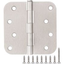 6 Paquet Nickel Charnières de porte Nickel brossé 3 1/2 Charnières de porte intérieure Nickel satiné 3.5 pouces avec 5/8' Radius Corners 3½'x 3½' 