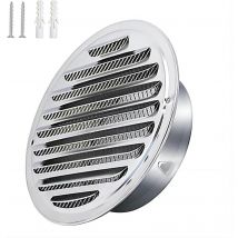 Acier Inoxydable Rond Grille de Ventilation de Tuyau D'échappement 150mm, Capot de Sortie D'air, Grille D'évacuation D'air Ronde, Hotte de Désenfumage