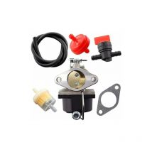 Carburateur, Filtre à Carburant et Tuyau de Carburant pour Moteur Tecumseh 640065A 640065, Convient pour les Modèles OHV110, OHV115, OHV120, OHV125, 