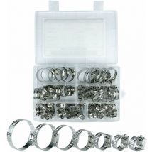 Collier De Serrage, Collier De Serrage Inox, 60 Pièces Collier Serrage Inox, 8-38mm 7 Tailles Différentes, Pour Piscines, Lave Linge, Lave Vaisselle,