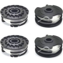 DPZO 4pcs bobines de Fil de Rechange pour LIDL Parkside, Fil de Nylon de Rechange pour Coupe-Bordures LIDL Parkside, Coupe-Bordures PRTA 20-Li A1,B2,