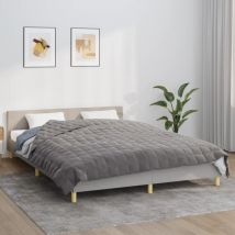 DPZO Couverture lestée Gris 200x200 cm 9 kg Tissu