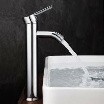 DPZO Robinet Lavabo,Salle Bain avec Haut Mitigeur Lavabo pour Lavabo ou Vasque de Salle Bain, Chaude et Froide Réglable de Mitigeur Lavabo-DPZO