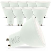 Lot de 10 Ampoules LED GU10 7W eq. 60W Dimmable Température de Couleur: Blanc neutre 4000K