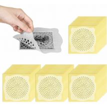 Lot de 50 attrape-cheveux jetables - Non tissé - Pour évier, baignoire - Protection de sol - Pour la cuisine et la salle de bain-DPZO