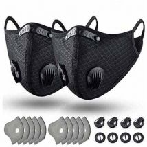 Masque Anti-poussière Lavable Réutilisable avec 10 Filtres pour La Course à Pied, Le Cyclisme, Les Activités de Plein Air