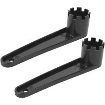 Pilipane 2 pièces clé de valve d'air de canot en caoutchouc, outil de valve de gonflage de canoë durable pour les navires à la dérive, clé de valve 