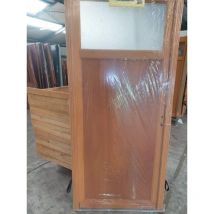 PORTE DE SERVICE BOIS 215 X 90 GAUCHE MODELE PIVOINE SECOND CHOIX (N°116)