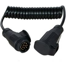 Rallonge de câble de raccordement 2 m 13 broches vers 13 broches pour remorque, bateau, remorque, caravane, porte-vélos, etc.
